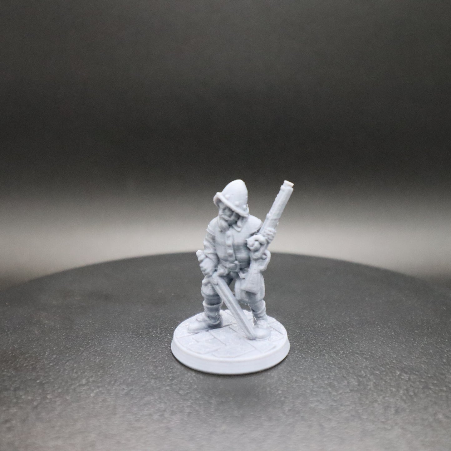 Musketman Wielding a sword