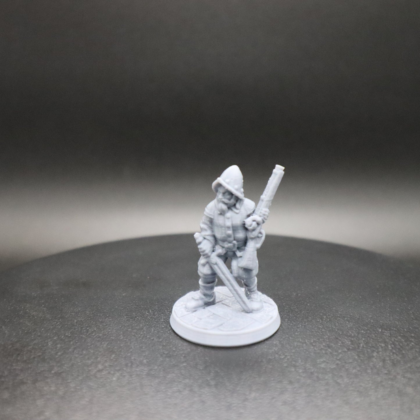 Musketman Wielding a sword
