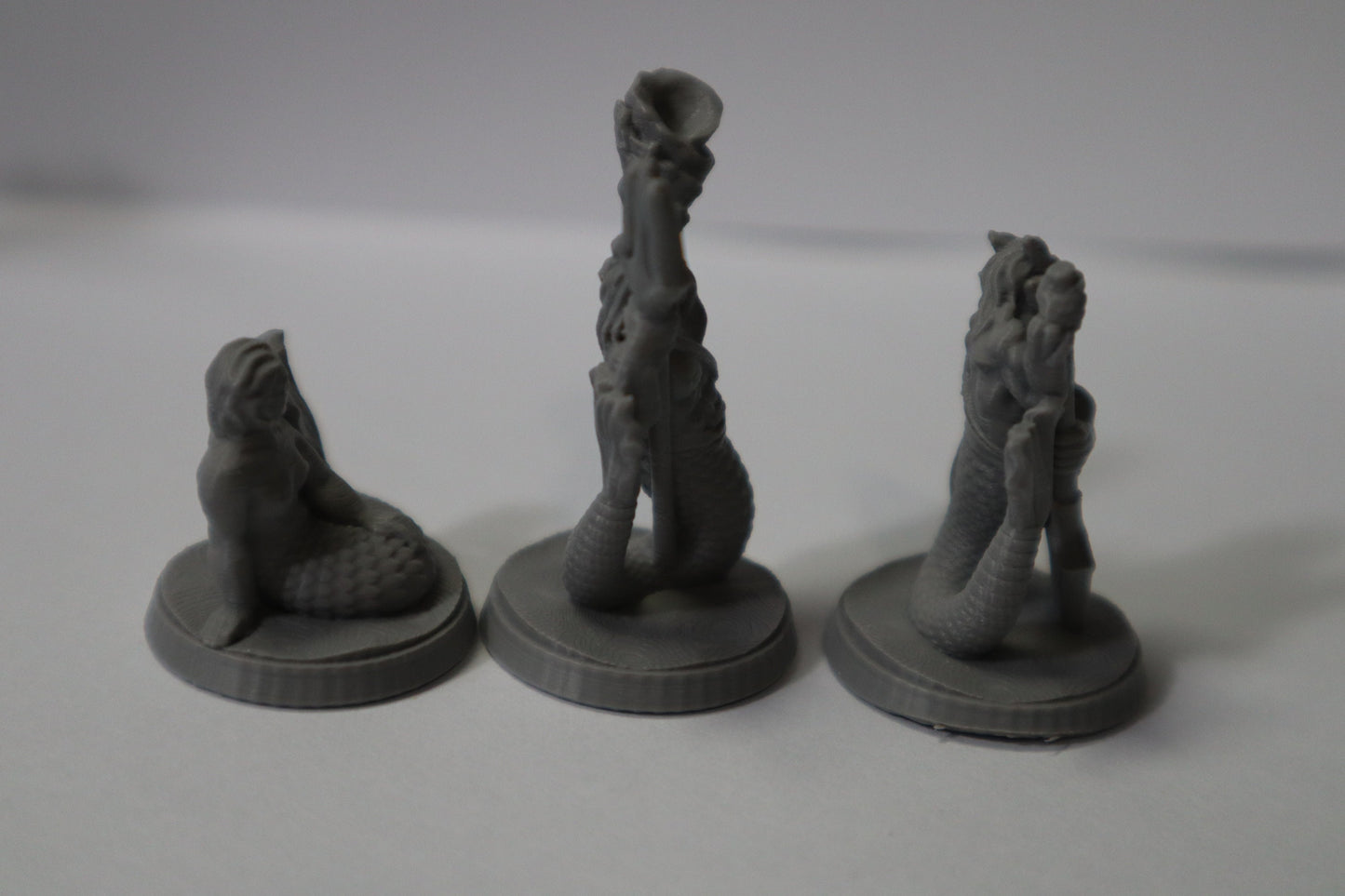 Aquatic 5 Pack, Merfolk, Sahuagin, 28mm, Unpainted, Brite Minis