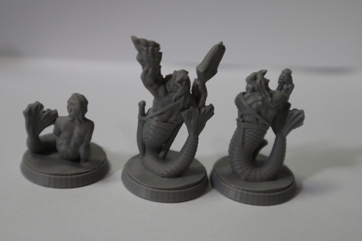 Aquatic 5 Pack, Merfolk, Sahuagin, 28mm, Unpainted, Brite Minis