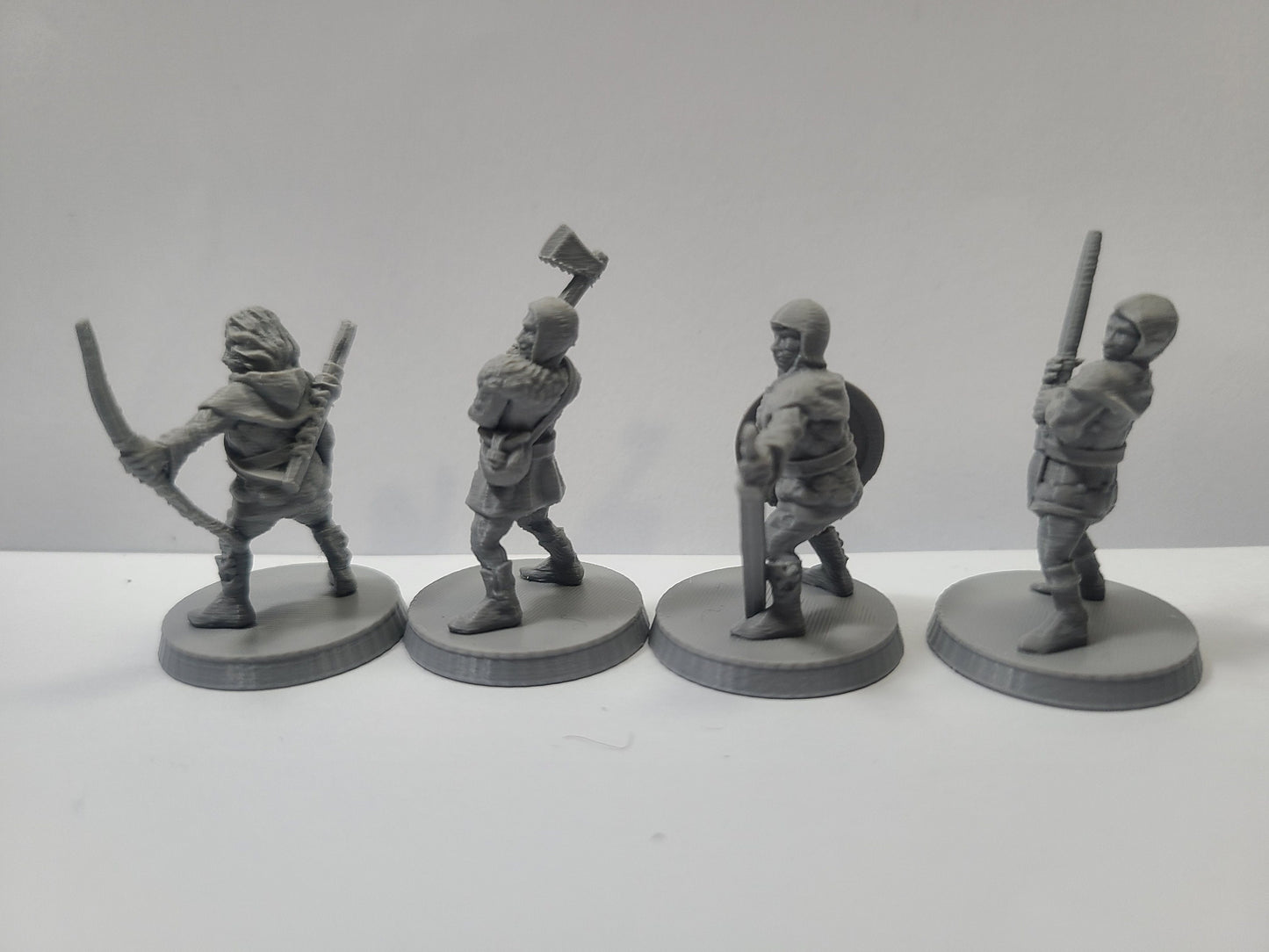 Human Bandits Pack(4), 28mm, Unpainted, BriteMinis, DnD, 5E, TTRPG, Pathfinder, Dungeons And Dragons