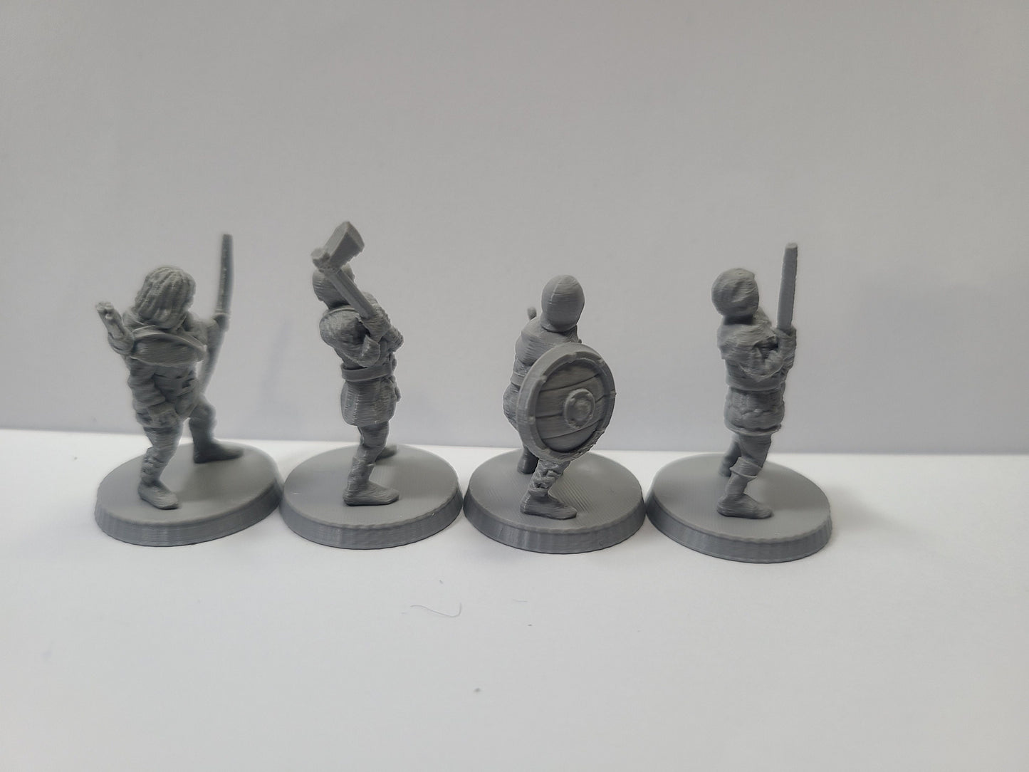 Human Bandits Pack(4), 28mm, Unpainted, BriteMinis, DnD, 5E, TTRPG, Pathfinder, Dungeons And Dragons