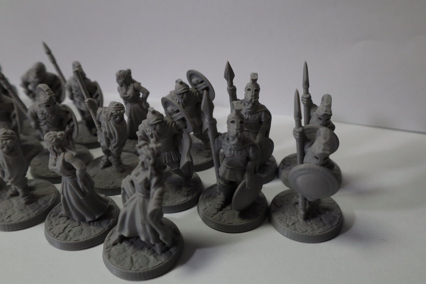 Unpainted Miniature Figures - Ancient Greek Army with Medusa & Naiad - BriteMinis