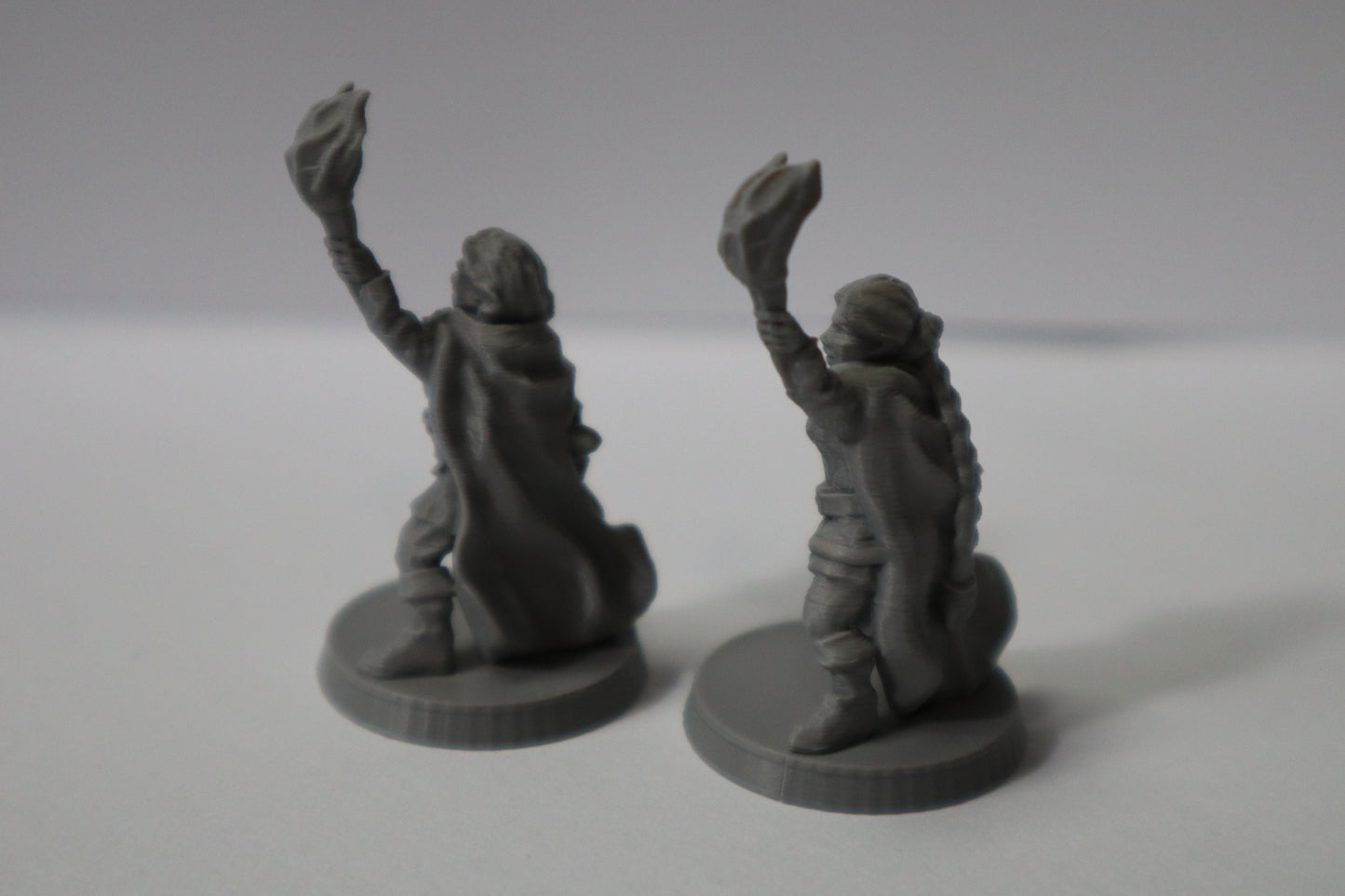 Adventuring Couple, Twins, 28mm, Unpainted, BriteMinis