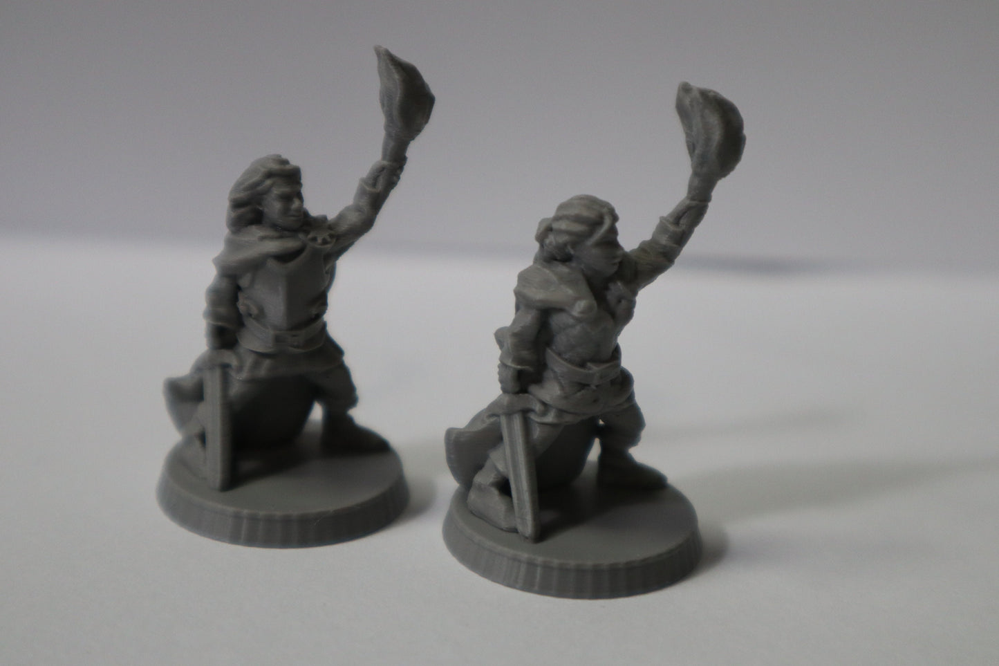 Adventuring Couple, Twins, 28mm, Unpainted, BriteMinis