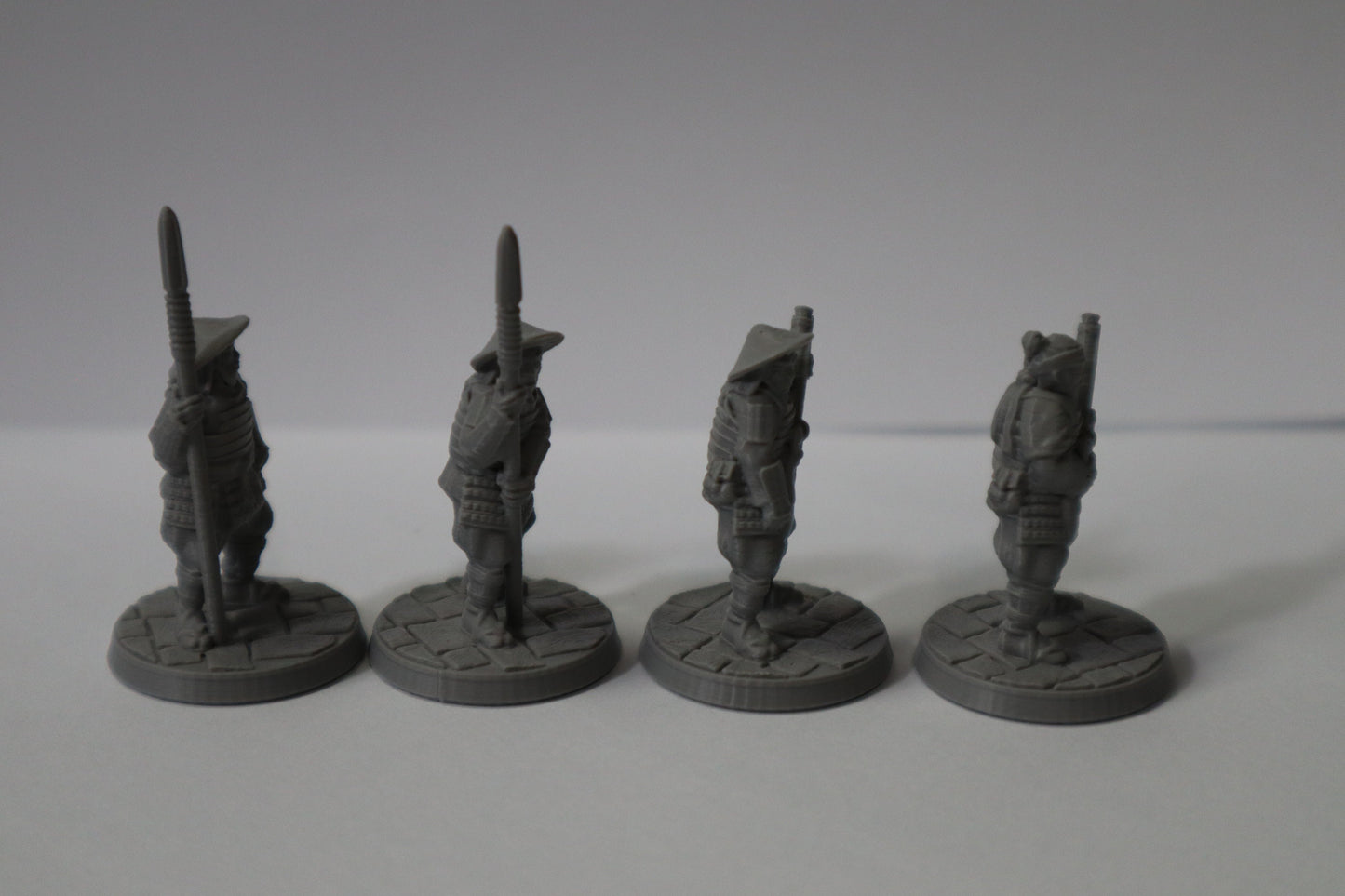 Ashigaru Warrior Pack of 4, 28mm, Unpainted, BriteMinis