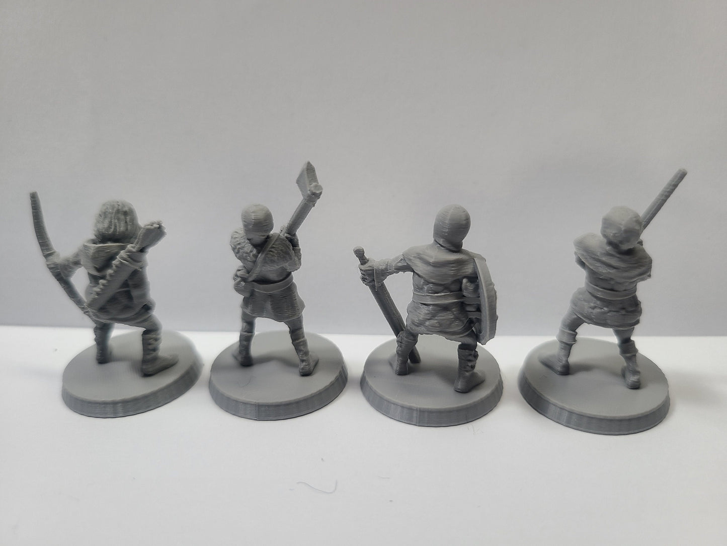 Human Bandits Pack(4), 28mm, Unpainted, BriteMinis, DnD, 5E, TTRPG, Pathfinder, Dungeons And Dragons