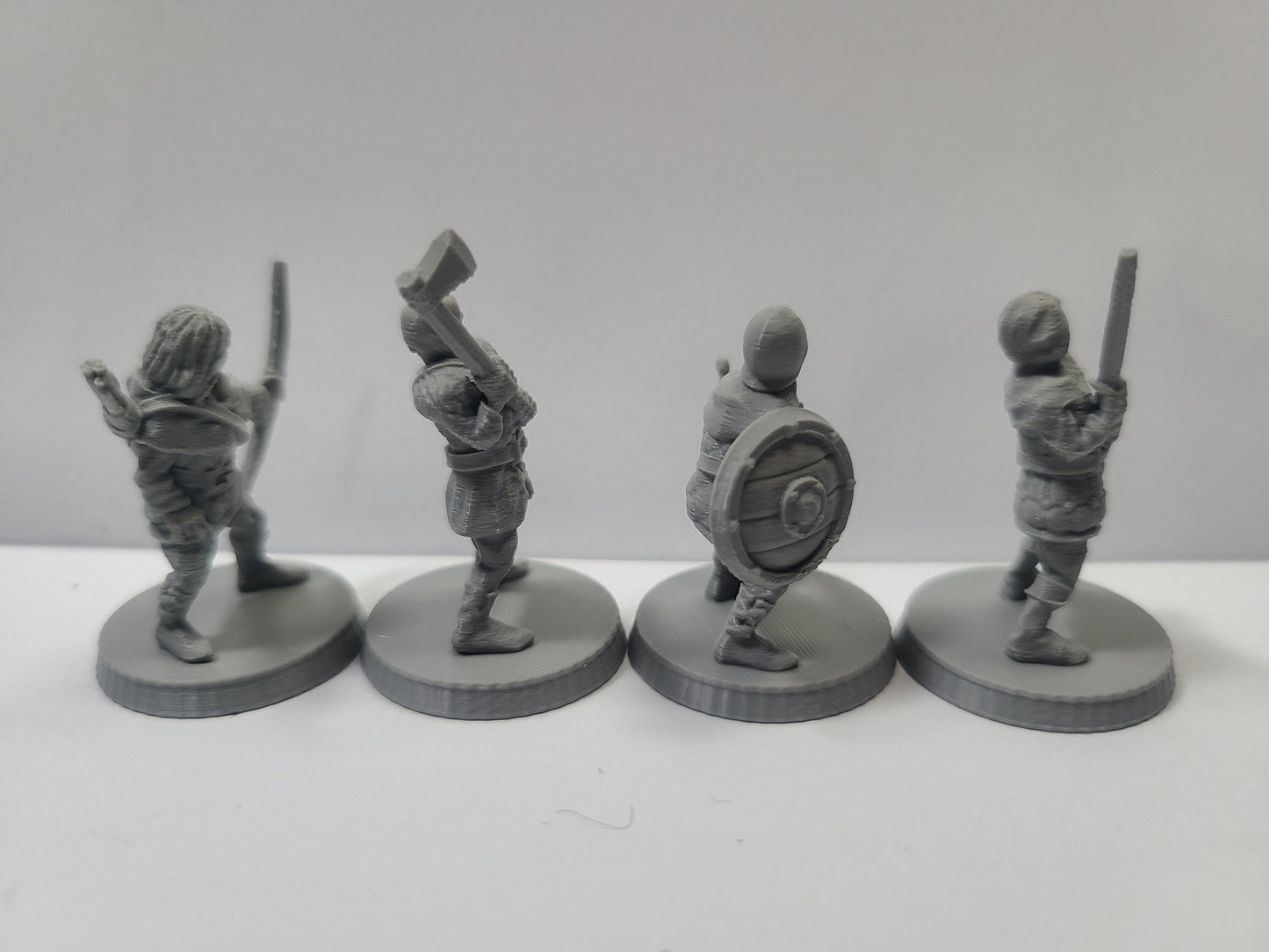 Human Bandits Pack(4), 28mm, Unpainted, BriteMinis, DnD, 5E, TTRPG, Pathfinder, Dungeons And Dragons