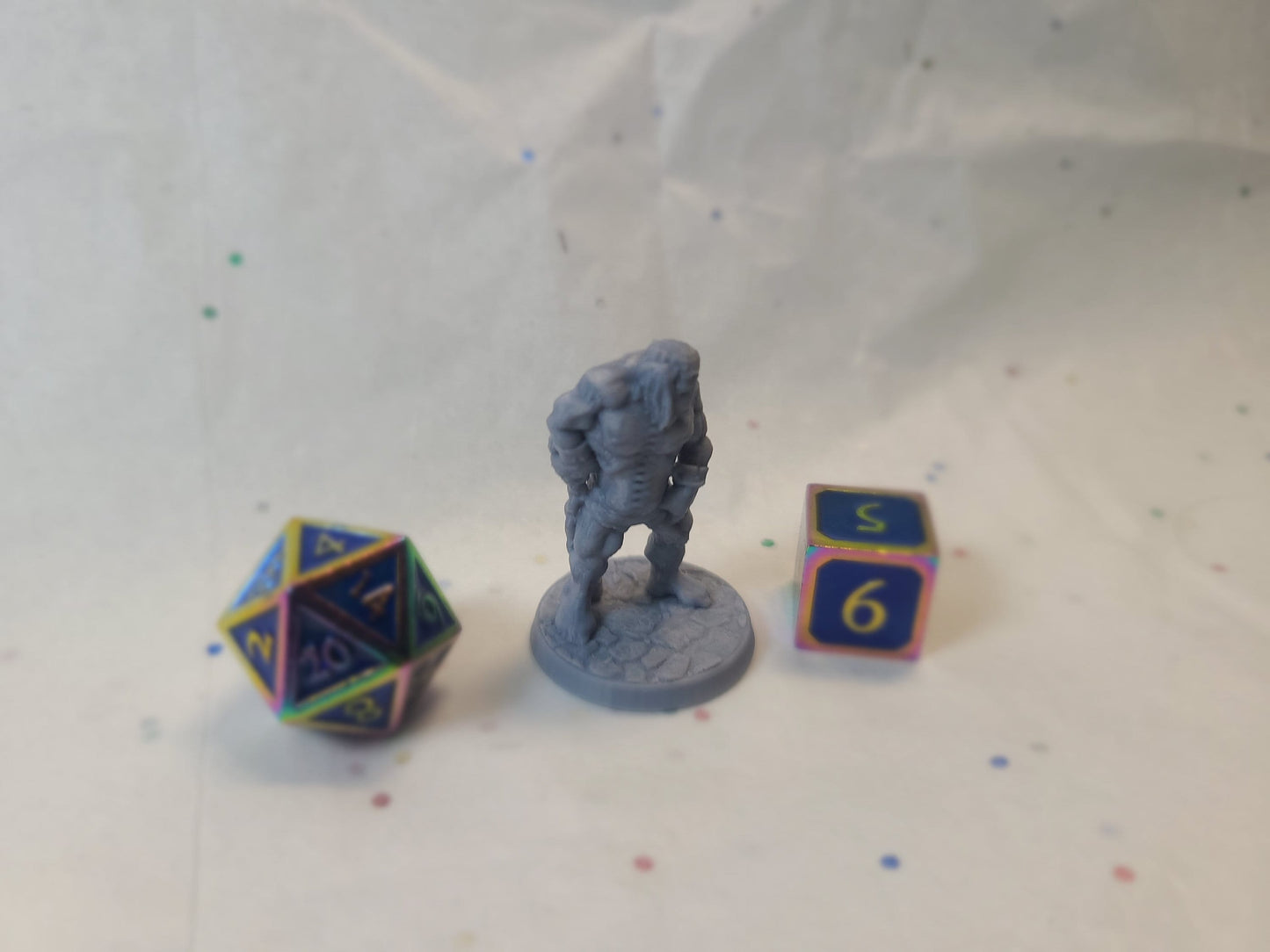 Flesh Golem, Unpainted, 28mm, Gray, BriteMinis