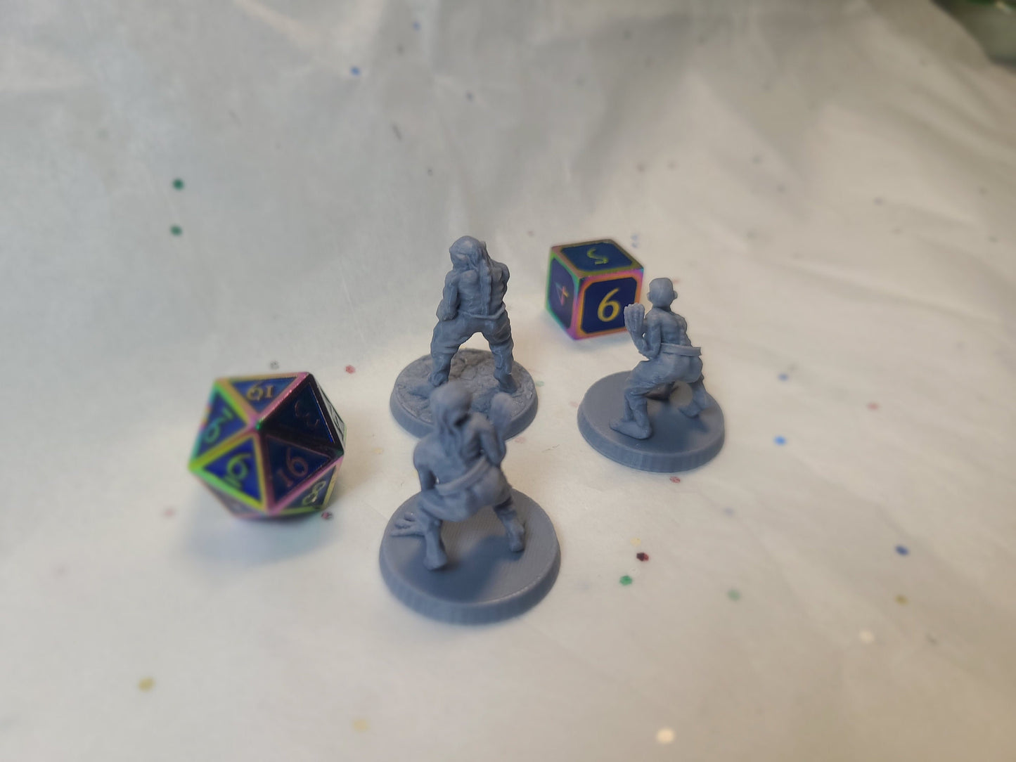 Ghouls 3 pack, 28mm, Gray, Unpainted, BriteMinis