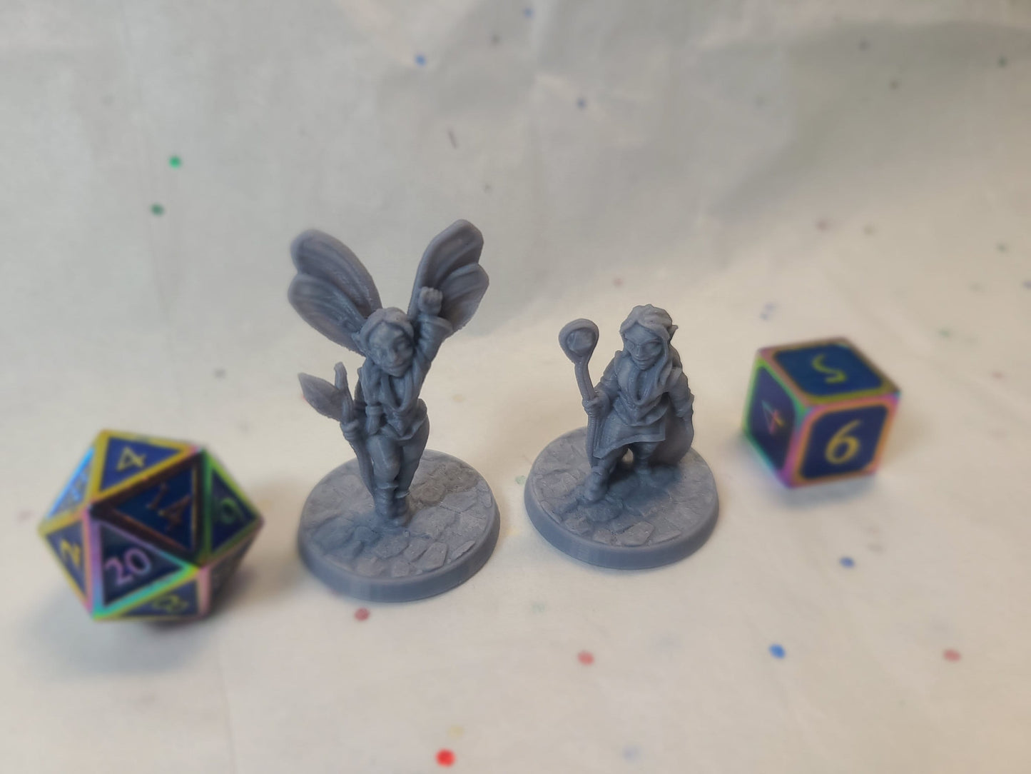 Fairies, 28mm, Gray Unpainted, BriteMinis