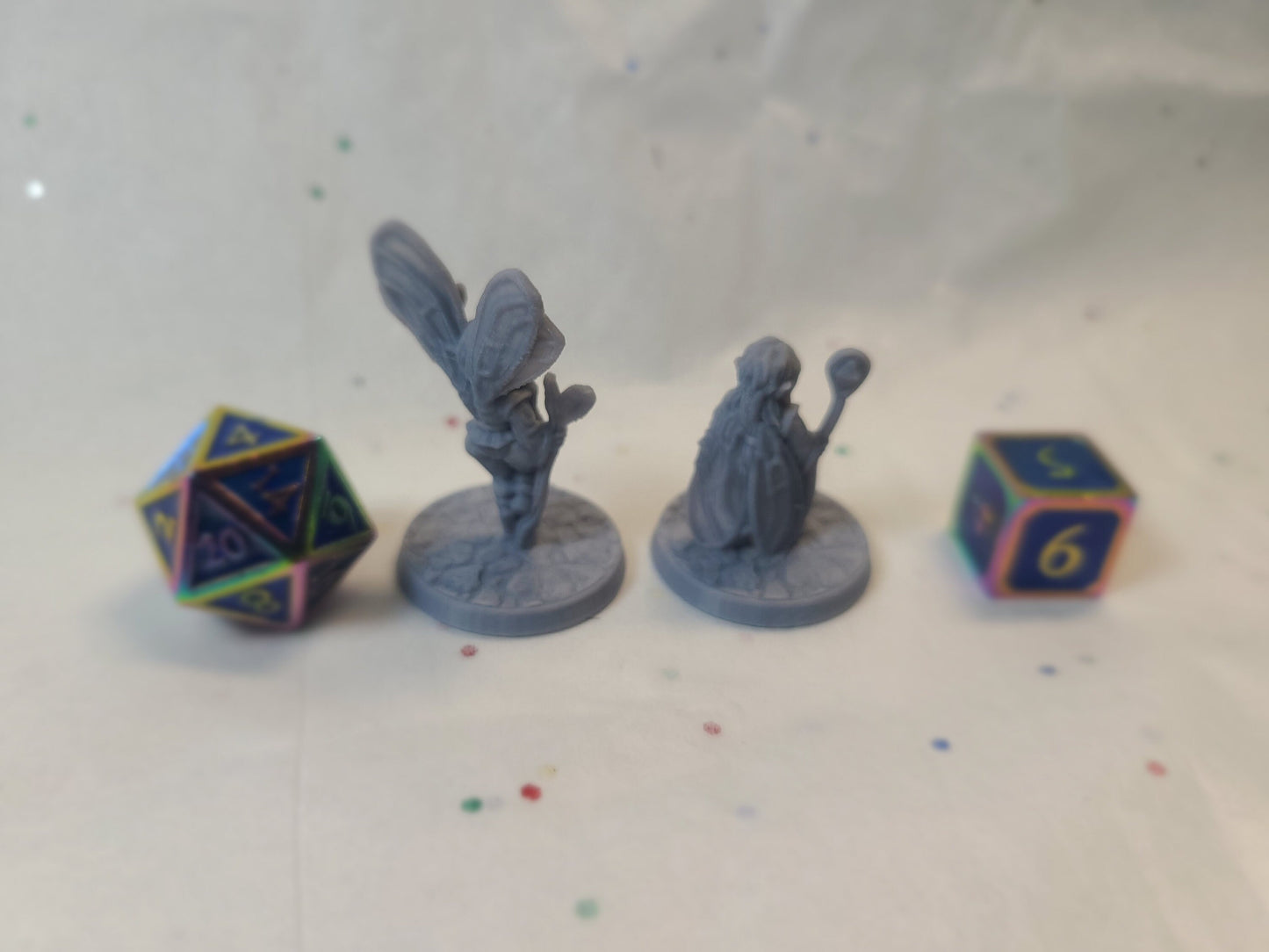 Fairies, 28mm, Gray Unpainted, BriteMinis