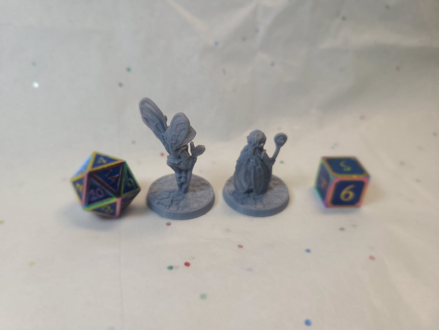 Fairies, 28mm, Gray Unpainted, BriteMinis