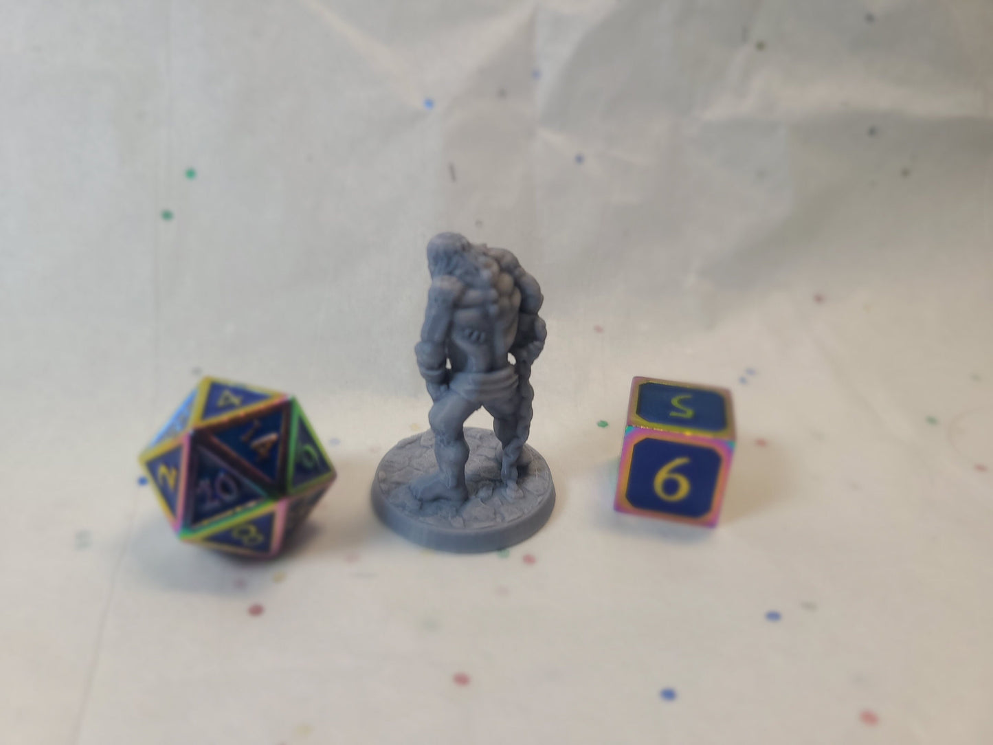 Flesh Golem, Unpainted, 28mm, Gray, BriteMinis