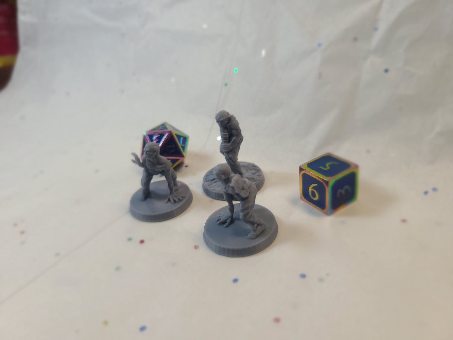 Ghouls 3 pack, 28mm, Gray, Unpainted, BriteMinis